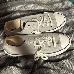 Gray Women’s Converse- Barley Worn!